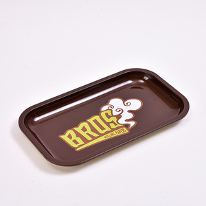 Wholesale OEM Logo 18*13cm 7*5 Inch Rectangle <strong>Rolling</strong> <strong>Tray</strong> <strong>Custom</strong> in Stock Metal Herb Tin Full Print <strong>Rolling</strong> <strong>Tray</strong> - Product Image 3