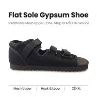 Chaussure de plâtre souple et légère en maille respirante avec fermeture auto-agrippante et semelle en EVA pour le soin des fractures du talus et des plaquettes de plâtre