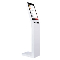 Kios Swalayan Android Kios Layar Sentuh 21,5 inci Kios PC Berdiri dengan Pemindai Kode QR/Printer
