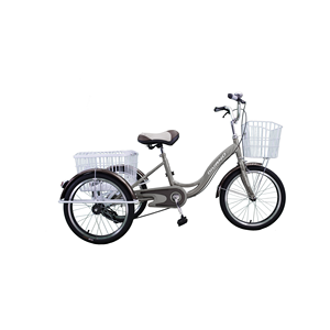 Divano Tricycle classique à une vitesse de 24 pouces à trois roues Tricycle cargo Vélo adulte Cadre en acier Jantes en aluminium - Product Image 1