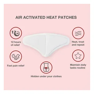 Coussinets thermiques portables pour pinces menstruelles, soulagement de la douleur menstruelle, pour 12 heures, avec activation à l'air, Patch chauffant