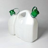 Réservoir de carburant transparent combiné 6 litres + 2,5 litres compatible avec la tondeuse à gazon Husqvarna, remplacement OEM 505698001 580754201
