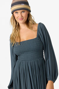 Robe décontractée Gracyn printemps/automne pour femme, robe mi-longue au genou, écologique et solide - Product Image 3