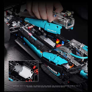 Set di Blocchi da Costruzione per Auto da Corsa F1, Mattoncini ABS in Miniatura, Giocattolo Educativo Scala 1:8, Facile da Assemblare, Apprendimento STEM Creativo - Product Image 4