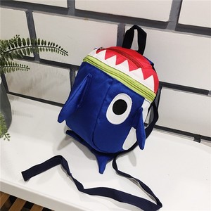 Sac à dos mignon en forme de requin, en toile rouge et bleue, durable, sac cadeau pour enfants, style tendance - Product Image 5