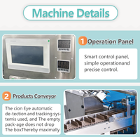 Machine d'emballage automatique verticale pour le conditionnement de canettes et de sacs, équipement d'emballage de boîtes en carton à haute efficacité