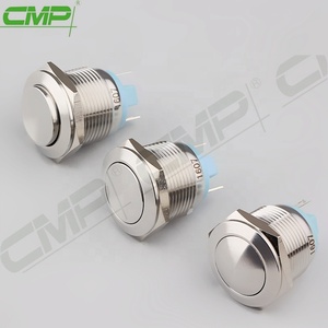 Cài đặt đường kính 19mm thép không gỉ không thấm nước công nghiệp <span class=keywords><strong>pushbutton</strong></span> chuyển - Product Image 4