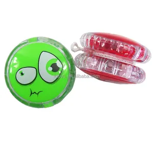 Light up Yo Yo topu toplu duyarlı rulman topu renkli plastik otomatik dönüş eğlenceli oyuncak