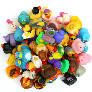 Wholesale Promotional 2 Inch Animal Plastic Rubber Ducky Mixed Cartoon Vinyl Bulk Bath Duck Bath Toys Festival Gift for Kids - Product Image 2