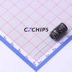 Condensateur électrolytique en aluminium à montage traversant NFA450V10M10*16 LO, montage traversant, D10xL16mm 10uF 20% 450V 85mA-120Hz - Product Image 1