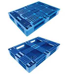 Longshenghe Plastic Pallets making machine Double Faced Grid Pallets for Warehouse Storage