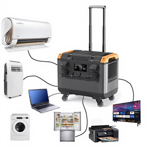 مجموعة مولد طاقة شمسية 3000 واط مع وحدة تحكم MPPT، محطة إمداد طاقة شمسية للمنزل، للاستخدام في التخييم الخارجي وحالات الطوارئ. - Product Image 3