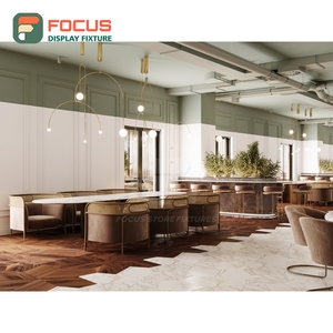 Premium Coffee Merchandise Display Rack Solid Wood Frame Cup Lid Display Zone Bean Shop Display Rack - Product Image 5