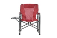 Chaise de réalisateur moderne en aluminium léger avec table d'appoint pour le camping et l'extérieur