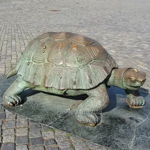 Tartaruga bronze gigante, estátua de lolmouc república checa escultura