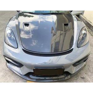 Nouveau kit de pare-chocs avant en fibre de carbone pour 718 Boxster Cayman 2016-2024 - Fixation par boulons, ajustement universel - Product Image 4