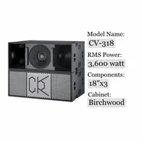 Système audio Offre Spéciale extérieur de grande taille Caisson de basses professionnel Caisson de basses 18 pouces