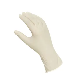 检查乳胶手套粉末/无粉乳白色，一般工作乳胶手套无乳胶手套粉末