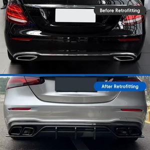 Modificación de Automóviles W213 2016-2023, Actualización E63 AMG, Tubo de Escape Trasero de Fibra de Carbono Húmeda, Apto para Mercedes Benz Serie E - Product Image 2