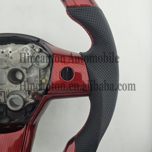 หนังคาร์บอนไฟเบอร์เจาะรูคุณภาพสูง ขายดี สำหรับพวงมาลัยรถยนต์เทสล่า รุ่น 3 และรุ่น Y - Product Image 5