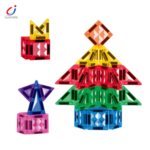 Blocs de construction magnétiques Chengji, tuiles éducatives pour enfants, vente en gros à bas prix, blocs de construction diamantés colorés, <span class=keywords><strong>puzzle</strong></span> 3D, jouets DIY - Product Image 1