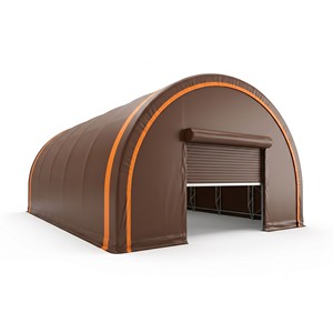 Contenedor de Almacenamiento Exterior Certificado, Estructura de Aro, Almacenes Tipo Granero, Carpas, Acero Galvanizado, Tela de PVC, Estructura Modular Personalizable - Product Image 1