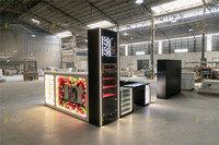 Kiosque de Salon de Manucure Modulaire Personnalisé, Meuble d'Exposition Pop-up pour Manucure en Centre Commercial, Stand de Manucure LED pour Commerce de Détail