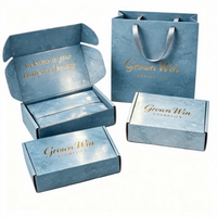 Boîte cadeau de luxe recyclable faite à la main, boîte d'expédition en carton de luxe en gros, boîte d'emballage personnalisée pour l'expédition