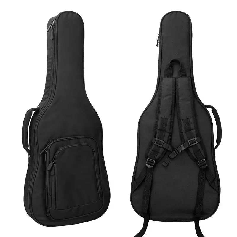 Simple black version suitable for gigs with thickened 15mm sponge and hard board Durable guitar bag
