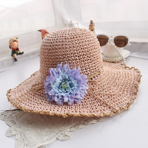 Sombreros para el sol, <span class=keywords><strong>sombrero</strong></span> <span class=keywords><strong>Fedora</strong></span> de estilo cubano de paja para la playa, ala ancha, <span class=keywords><strong>verano</strong></span>, <span class=keywords><strong>mujer</strong></span>, parte superior plana, ala ancha, rafia, señoras, personalizado, OEM, adultos - Product Image 5