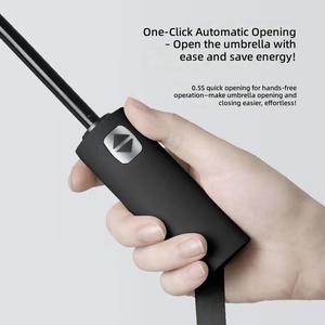 Paraguas Plegable Automático XiaMoChen de <span class=keywords><strong>12</strong></span> Varillas, Apertura y Cierre Automático, Resistente al Viento, UPF50+, Protección Solar y contra la Lluvia, para Viajes Diarios y Negocios - Product Image 4
