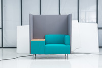 Canapé en cuir de luxe confortable, ensemble design à la mode, meubles de salon