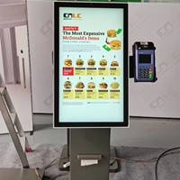 Kiosco de Autoservicio con Pantalla Táctil de 21.5 Pulgadas, Software Integrado para Pagos y Pedidos, Señalización Digital de Pie