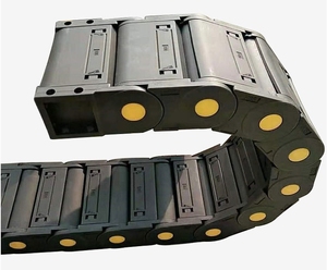 Cadena portacables de plástico Jflo serie 30, modelos 30X50, 30X75, 30X100, tipo puente con rodamientos, cadena de arrastre de plástico y nylon - Product Image 5