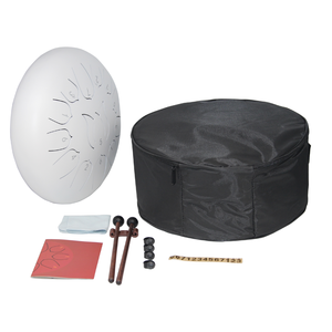 Maßgefertigte OEM China 12 Zoll 13-Ton Stahl-Zungentrommel Handpan mit Gratis Puffball und Trommelstock - Product Image 5