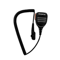 Casque professionnel à réduction de bruit avec microphone PTT, écouteur radio à port K 2 broches, batterie 1400 mAh, portée 0-500 m pour entrepôt