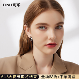 Dinle Fashion Hoop Earrings Medium Size Gold Frame New Upgrade - Product Image 5