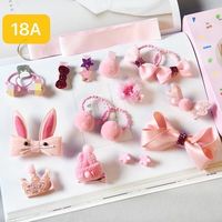 Best-seller Boîte cadeau de 18 pinces à cheveux en satin pour petites filles avec nœud papillon Princesse cravate à cheveux en tissu ruban