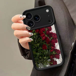 Funda para iPhone 17 con Rosas de Pantalla Completa, Compatible con 16 Pro Max, 15 Pro, 14/13, Estilo Europeo y Americano, Personalizable y Moderna - Product Image 5