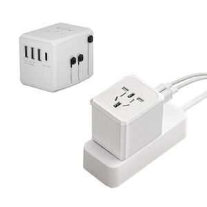 <b>Universal</b> Multi <b>Plug</b> Adapter US to EU Multi Socket International USB Type C Travel Power Adapter for Home - Product Image 5