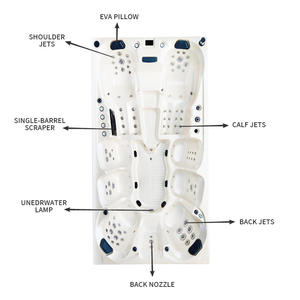 Stile europeo di alta qualità 4 persone balboa <span class=keywords><strong>spa</strong></span> idromassaggio idromassaggio vasca idromassaggio - Product Image 2