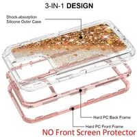 Casing Glitter Dynamic Liquid Quicksand untuk iPhone 18 17 16 15 12 11 13Pro Max X XR 8 14 Plus, Pelindung Anti Benturan