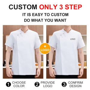 Uniformes de travail de cuisine d'hôtel à double boutonnage rayé noir haut de gamme uniformes de travail de restauration uniformes de chef - Product Image 3