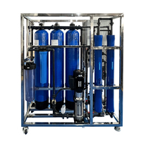 Purificateur de système d'osmose inverse domestique OEM KDF avec filtre à eau alcaline à connexion rapide avec PLC et pompe 220V de tension