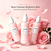 Nettoyant Visage Doux Hydratant à l'Acide Hyaluronique et au PDRN, Soin Nettoyant en Profondeur, Contrôle du Sébum à l'Huile de Rose, Collagène, Marque Privée