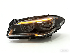 Faro LED Modificato SJC per BMW Serie 5 F10 con <span class=keywords><strong>Angel</strong></span> Eye Bicolore (6 Gialli 5 Bianchi, con Autodiagnosi) 2011-2017 - Product Image 4