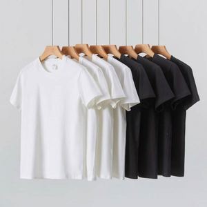 High Quality 100% Cotton 180gsm Fabric Luxury Blank Heavyweight Unisex Solid Eco-Friendly Custom Print Men's T-<b>Shirt</b> - Product Image 2