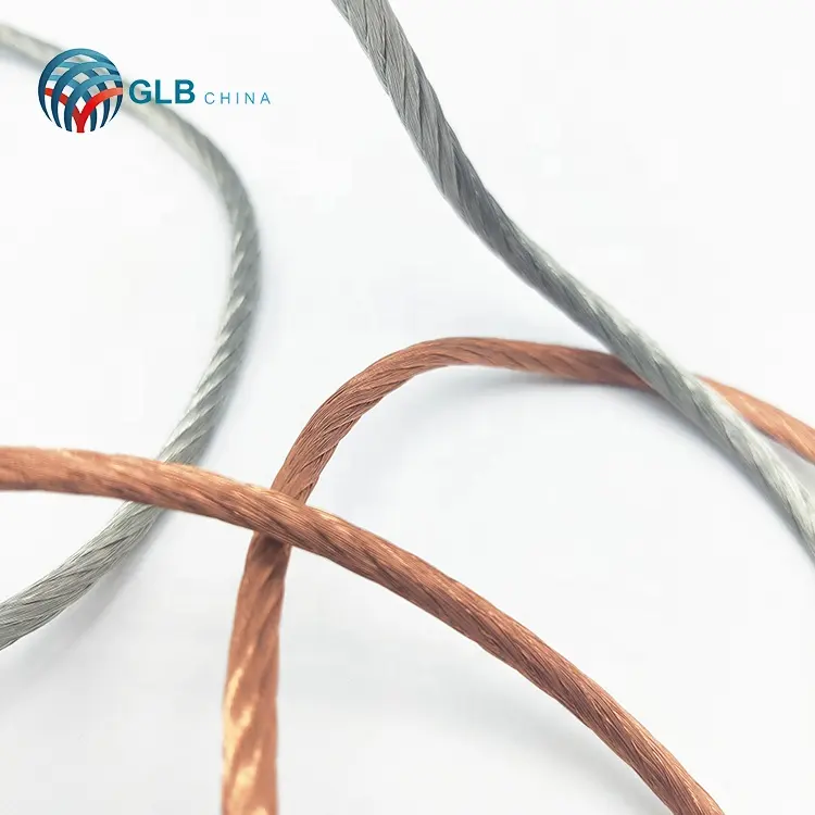 Hoch leitfähig keit Trade Assurance Producer Ground Pure Copper Wire Bare Copper Conductor Electrical 7 Litzen draht für Groundi