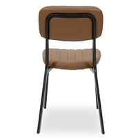 Chaise de restaurant à la mode avec dossier en cuir PU de qualité et coussin de siège chaise de table basse et meubles de salle à manger