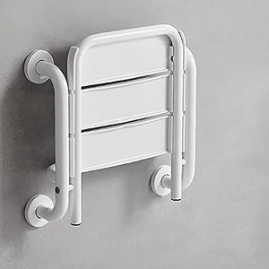 Siège de douche pliable Jiepai, monté au mur, capacité de 150 kg, chaise de sécurité pour personnes âgées et handicapées, utilisation dans la salle de bain - Product Image 1